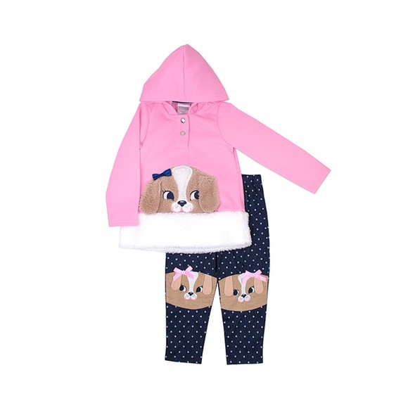 Nanette Kids Puppy Hoodie Leggings 2T NEW - Picture 1 of 1